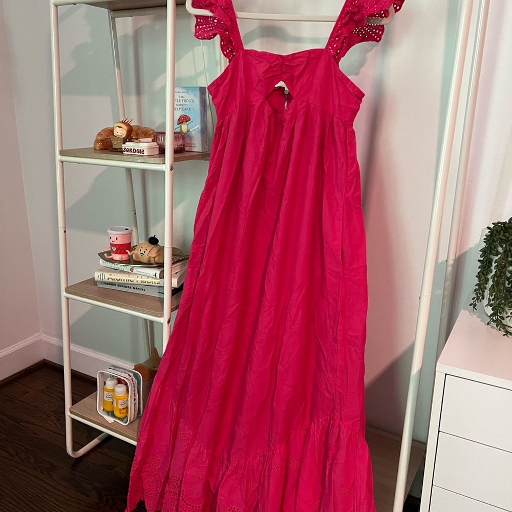 Pink maxi dress